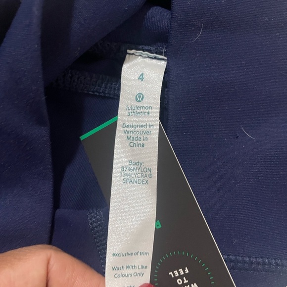 Lululemon Athletica Dark Blue Athletic Shorts - Picture 3 of 10